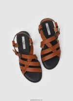 sandale plate hayes rome femei Pepe Jeans coniac 6Z0R46655 - imagine 2