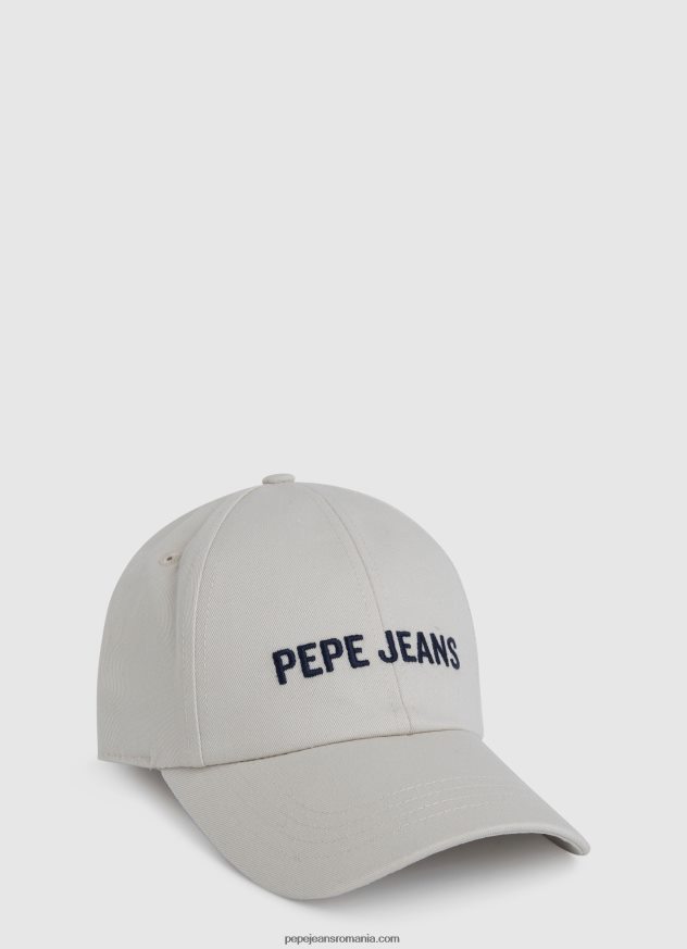 șapcă de bază cu logo brodat băiat Pepe Jeans alb 6Z0R461709 - imagine 1