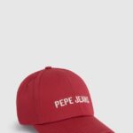 șapcă de bază cu logo brodat băiat Pepe Jeans studio roșu 6Z0R461706