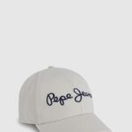 șapcă de bază cu logo brodat femei Pepe Jeans alb 6Z0R46782