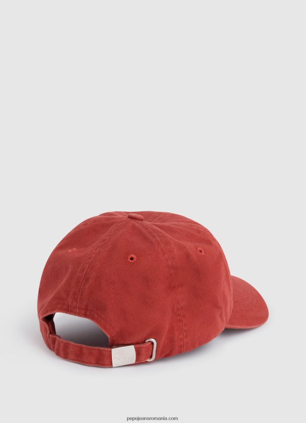 șapcă de bază cu logo brodat femei Pepe Jeans studio roșu 6Z0R46779 - imagine 2