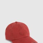 șapcă de bază cu logo brodat femei Pepe Jeans studio roșu 6Z0R46779