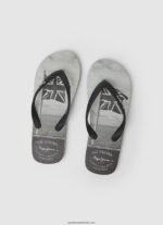 șlapi de plajă balenă mare bărbați Pepe Jeans negru 6Z0R461262 - imagine 2