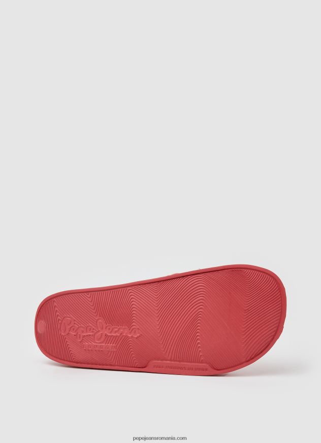 șlapi de plajă cu logo slider femei Pepe Jeans coral 6Z0R46684 - imagine 5