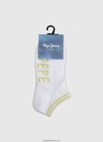 șosete sandi pachet de 3 femei Pepe Jeans alb 6Z0R46561 - imagine 3