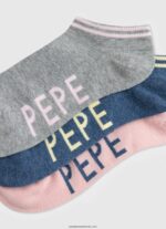 șosete sandi pachet de 3 femei Pepe Jeans roz pal 6Z0R46555 - imagine 2