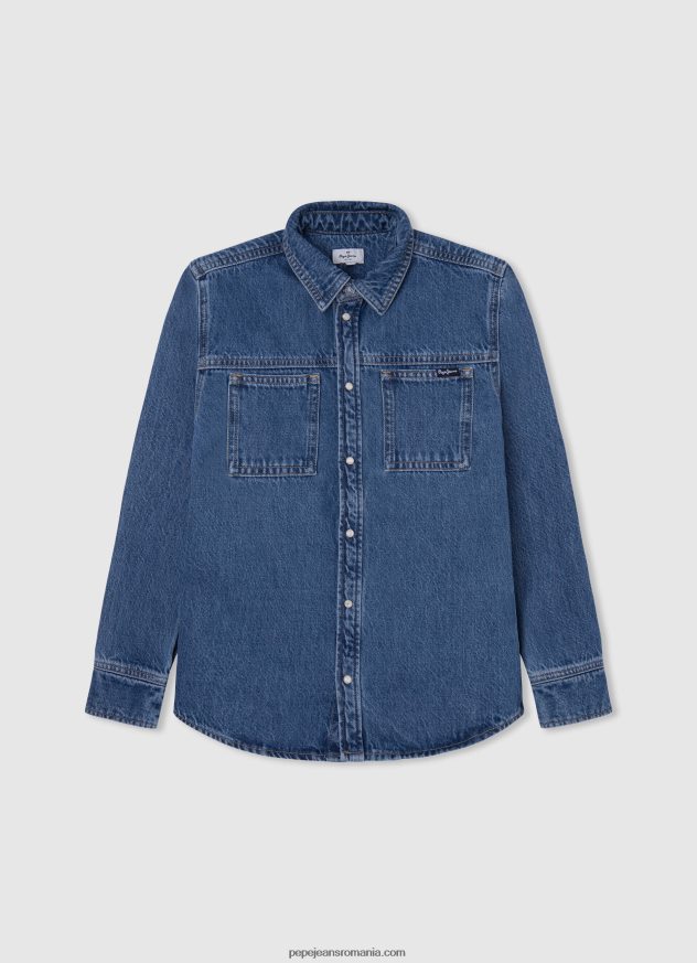 supracămașă din denim ceder regular fit băiat Pepe Jeans denim 6Z0R461667 - imagine 1