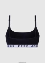 sutien sport din bumbac femei Pepe Jeans negru 6Z0R46567 - imagine 2