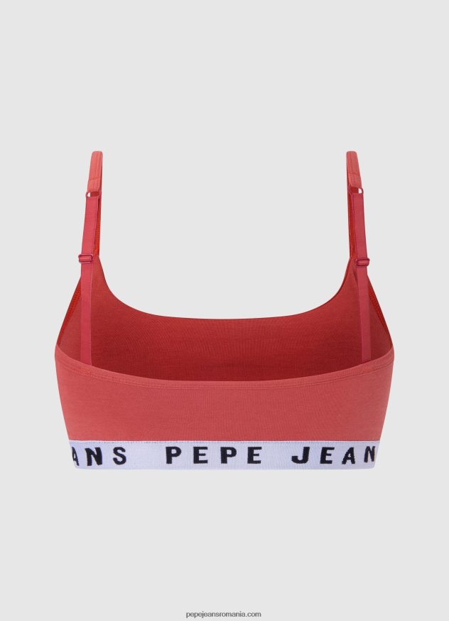 sutien sport solid str brlt femei Pepe Jeans studio roșu 6Z0R46570 - imagine 2