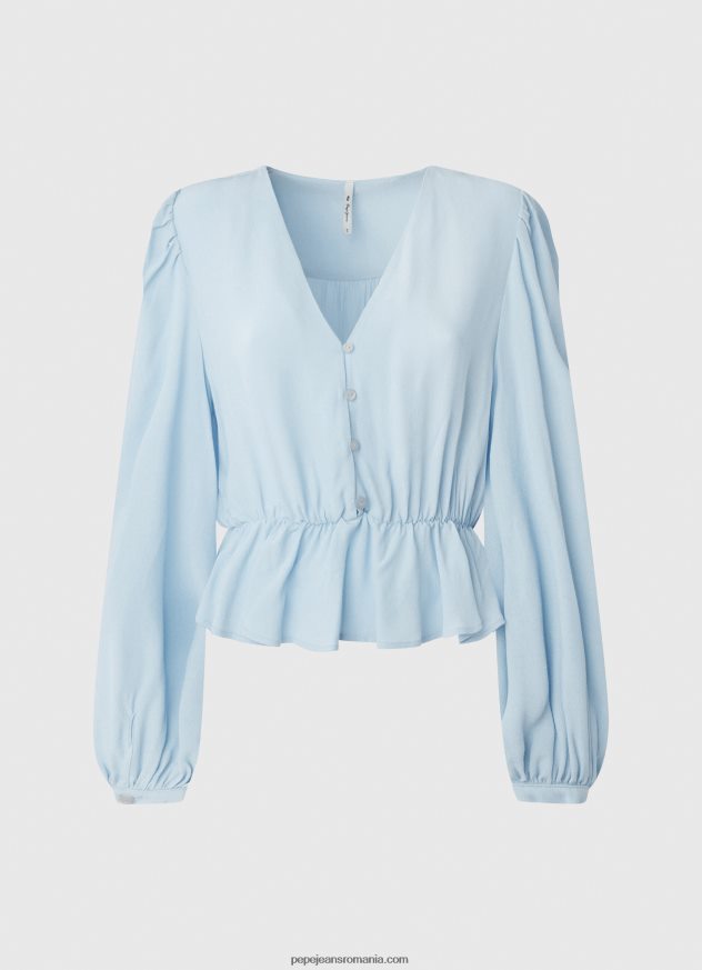 top cropped cu decolteu în V femei Pepe Jeans dafin 6Z0R46326 - imagine 5