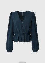 top cropped cu decolteu în V femei Pepe Jeans dulwich 6Z0R46325 - imagine 5