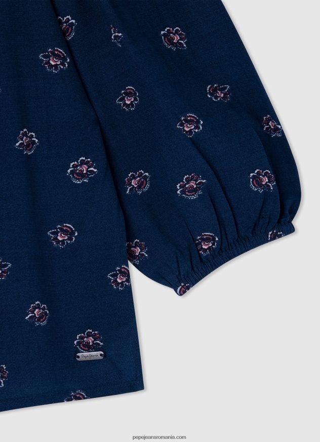 top cu imprimeu floral siara fată Pepe Jeans multi 6Z0R461422 - imagine 3