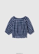 top cu imprimeu în carouri fată Pepe Jeans multi 6Z0R461419 - imagine 2