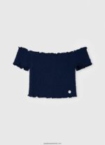 top cu logo imprimat fată Pepe Jeans alb 6Z0R461427 - imagine 4