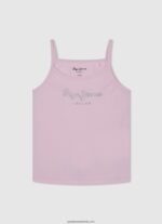 top cu logo imprimat fată Pepe Jeans strălucire 6Z0R461432 - imagine 4