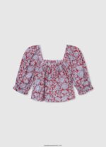 top sita cu decolteu pătrat fată Pepe Jeans multi 6Z0R461418 - imagine 2
