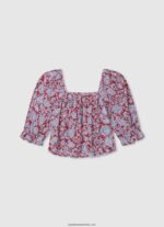 top sita cu decolteu pătrat fată Pepe Jeans multi 6Z0R461418