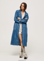 trenci supradimensionat din denim femei Pepe Jeans denim 6Z0R46108 - imagine 2
