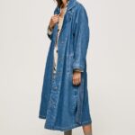 trenci supradimensionat din denim femei Pepe Jeans denim 6Z0R46108