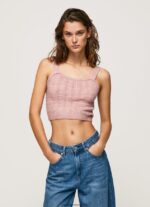 tricot curele de sus femei Pepe Jeans roz tulbure 6Z0R46247 - imagine 3