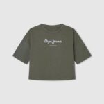 tricou boxy cu imprimeu cu logo fată Pepe Jeans gamă 6Z0R461480