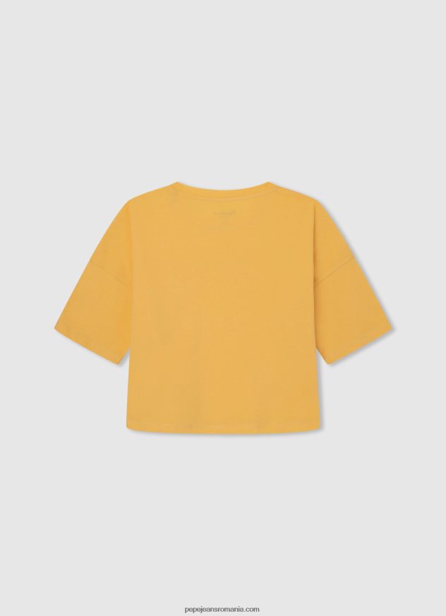 tricou boxy cu imprimeu cu logo fată Pepe Jeans strălucire 6Z0R461479 - imagine 2