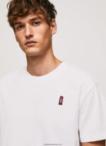 tricou cabină telefonică bărbați Pepe Jeans alb 6Z0R46984 - imagine 3