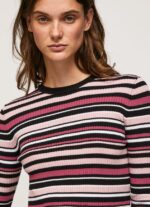 tricou cu decolteu rotund cu dungi femei Pepe Jeans multi 6Z0R46261 - imagine 3