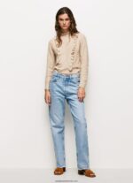 tricou cu gât Perkins femei Pepe Jeans piele de bivol 6Z0R46245 - imagine 2