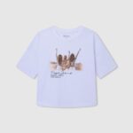 tricou cu ilustrații fată Pepe Jeans alb 6Z0R461439
