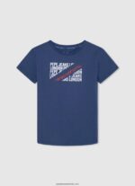 tricou cu imprimeu cu logo băiat Pepe Jeans jarman 6Z0R461648
