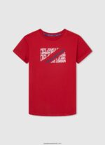 tricou cu imprimeu cu logo băiat Pepe Jeans jarman 6Z0R461648 - imagine 3