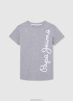 tricou cu imprimeu cu logo băiat Pepe Jeans portocala de dovleac 6Z0R461651 - imagine 3
