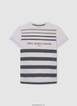 tricou cu imprimeu cu logo băiat Pepe Jeans studio roșu 6Z0R461647 - imagine 4