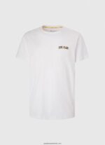 tricou cu imprimeu cu logo bărbați Pepe Jeans alb 6Z0R46978 - imagine 5