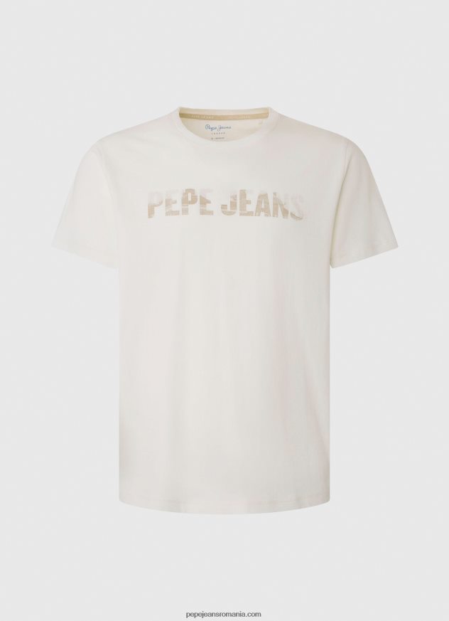 tricou cu imprimeu cu logo bărbați Pepe Jeans aproape alb 6Z0R46961 - imagine 5