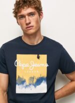 tricou cu imprimeu cu logo bărbați Pepe Jeans dulwich 6Z0R46979 - imagine 3