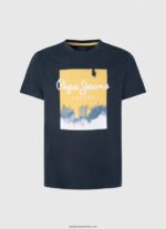 tricou cu imprimeu cu logo bărbați Pepe Jeans dulwich 6Z0R46979 - imagine 5