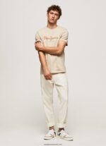 tricou cu imprimeu cu logo bărbați Pepe Jeans malţ 6Z0R46993 - imagine 2