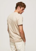 tricou cu imprimeu cu logo bărbați Pepe Jeans malţ 6Z0R46993 - imagine 4