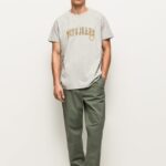 tricou cu imprimeu cu logo bărbați Pepe Jeans marnă gri deschis 6Z0R46971