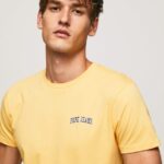 tricou cu imprimeu cu logo bărbați Pepe Jeans strălucire 6Z0R46972
