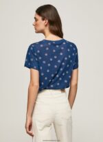 tricou cu imprimeu floral femei Pepe Jeans multi 6Z0R46444 - imagine 4