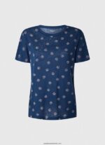 tricou cu imprimeu floral femei Pepe Jeans multi 6Z0R46444 - imagine 5