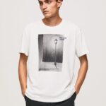 tricou cu imprimeu foto bărbați Pepe Jeans alb 6Z0R46958