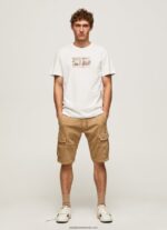 tricou cu imprimeu foto bărbați Pepe Jeans aproape alb 6Z0R46988 - imagine 2