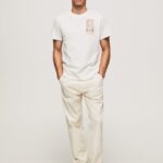 tricou cu imprimeu foto bărbați Pepe Jeans aproape alb 6Z0R46990
