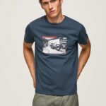 tricou cu imprimeu foto bărbați Pepe Jeans jarman 6Z0R46954