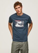 tricou cu imprimeu foto bărbați Pepe Jeans jarman 6Z0R46954