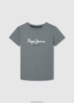 tricou cu imprimeu grafic băiat Pepe Jeans portocala de dovleac 6Z0R461613 - imagine 5